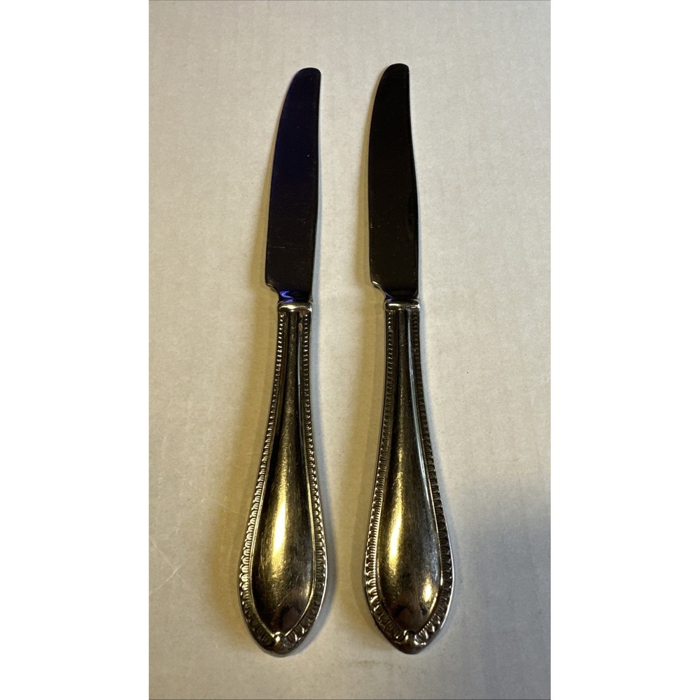 2 Dinner Knives Waterford Northbridge Stainless‎ Flatware Used